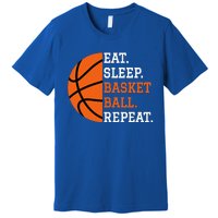 Basketball Player Boy Eat Sleep Basketball Repeat Premium T-Shirt