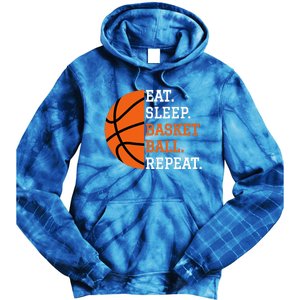 Basketball Player Boy Eat Sleep Basketball Repeat Tie Dye Hoodie