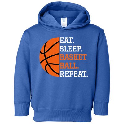 Basketball Player Boy Eat Sleep Basketball Repeat Toddler Hoodie