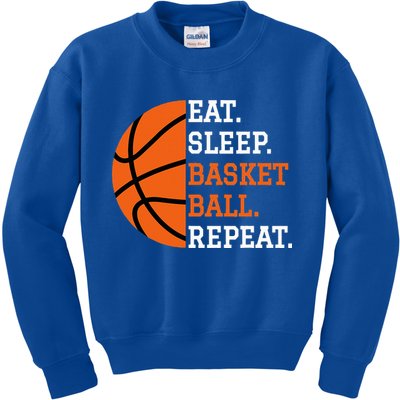 Basketball Player Boy Eat Sleep Basketball Repeat Kids Sweatshirt