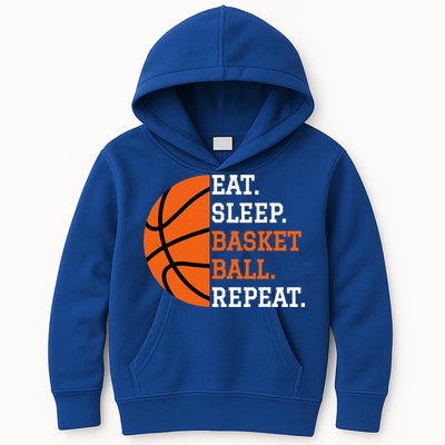 Basketball Player Boy Eat Sleep Basketball Repeat Kids Hoodie