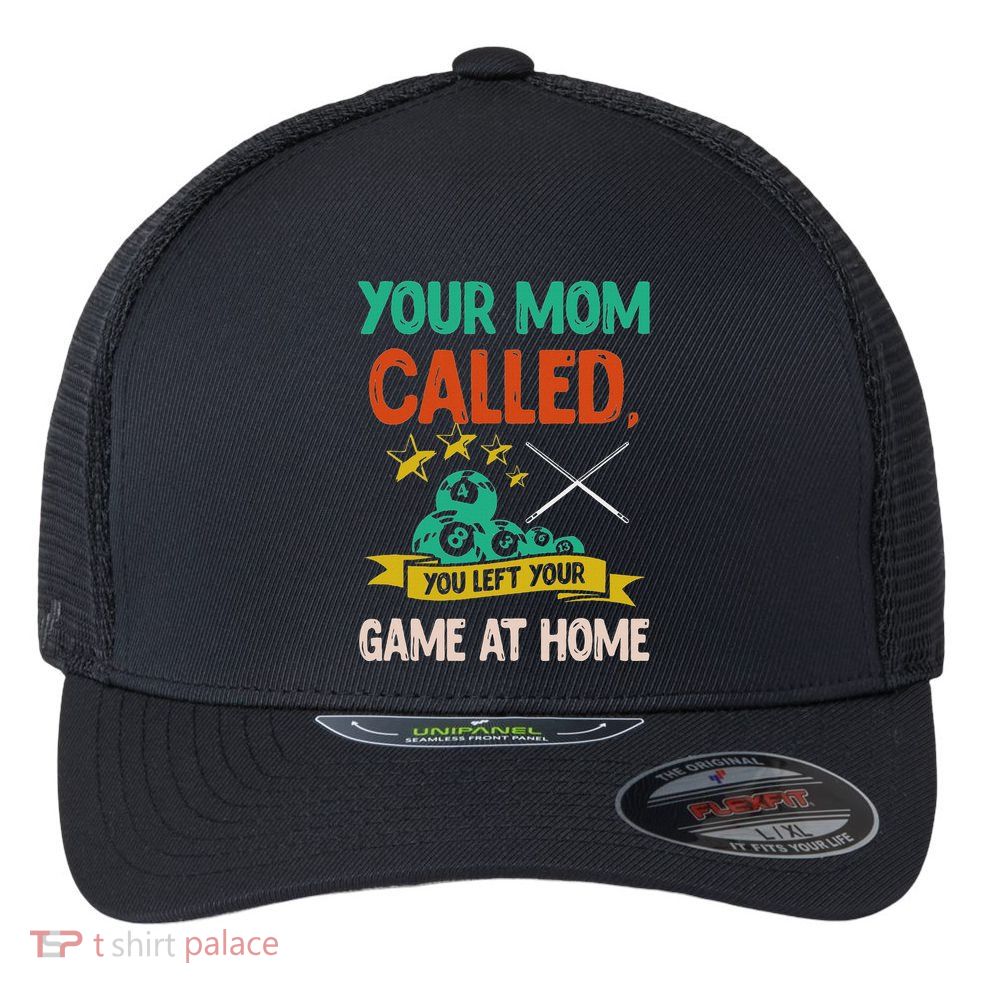 Billiard Player Billard 8 Ball Pool Flexfit Unipanel Trucker Cap