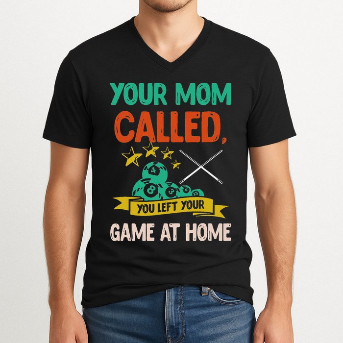 Billiard Player Billard 8 Ball Pool V-Neck T-Shirt