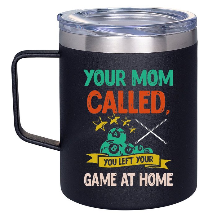 Billiard Player Billard 8 Ball Pool 12oz Stainless Steel Coffee Mug