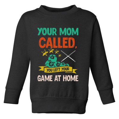 Billiard Player Billard 8 Ball Pool Toddler Sweatshirt