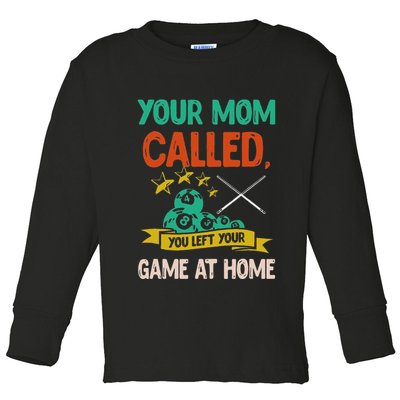 Billiard Player Billard 8 Ball Pool Toddler Long Sleeve Shirt
