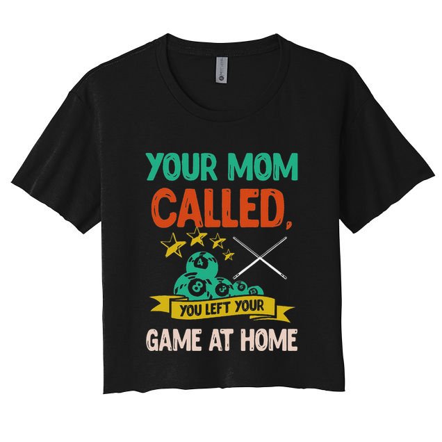 Billiard Player Billard 8 Ball Pool Crop Top