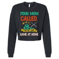 Billiard Player Billard 8 Ball Pool Cropped Pullover Crew