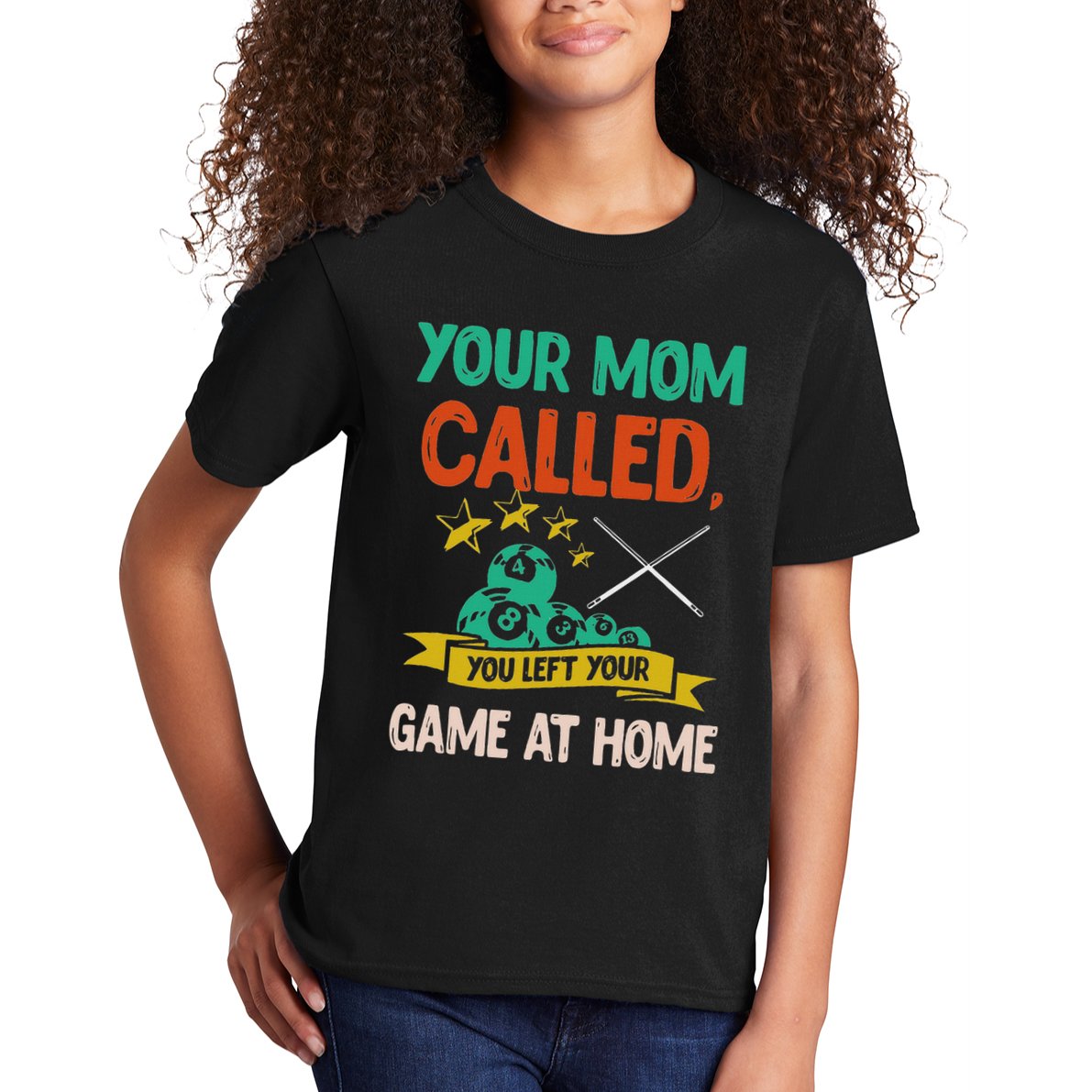 Billiard Player Billard 8 Ball Pool Kids T-Shirt