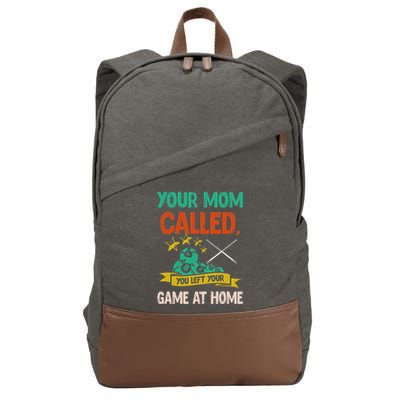 Billiard Player Billard 8 Ball Pool Cotton Canvas Backpack