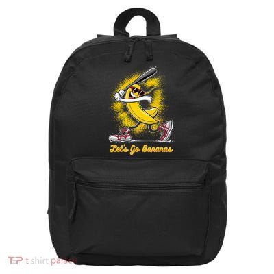 Banana Playing Baseball Fruit Love 16 in Basic Backpack