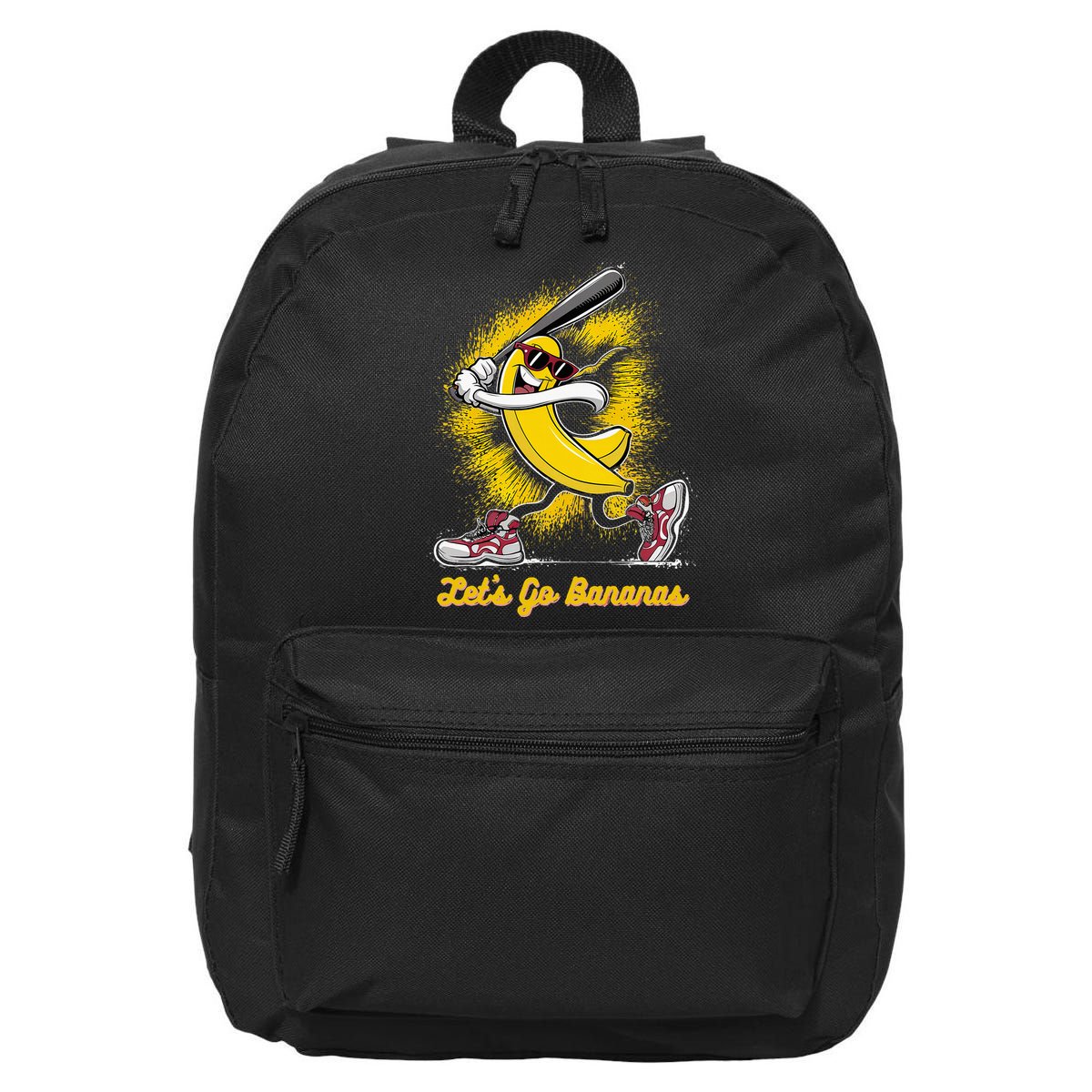 Banana Playing Baseball Fruit Love 16 in Basic Backpack