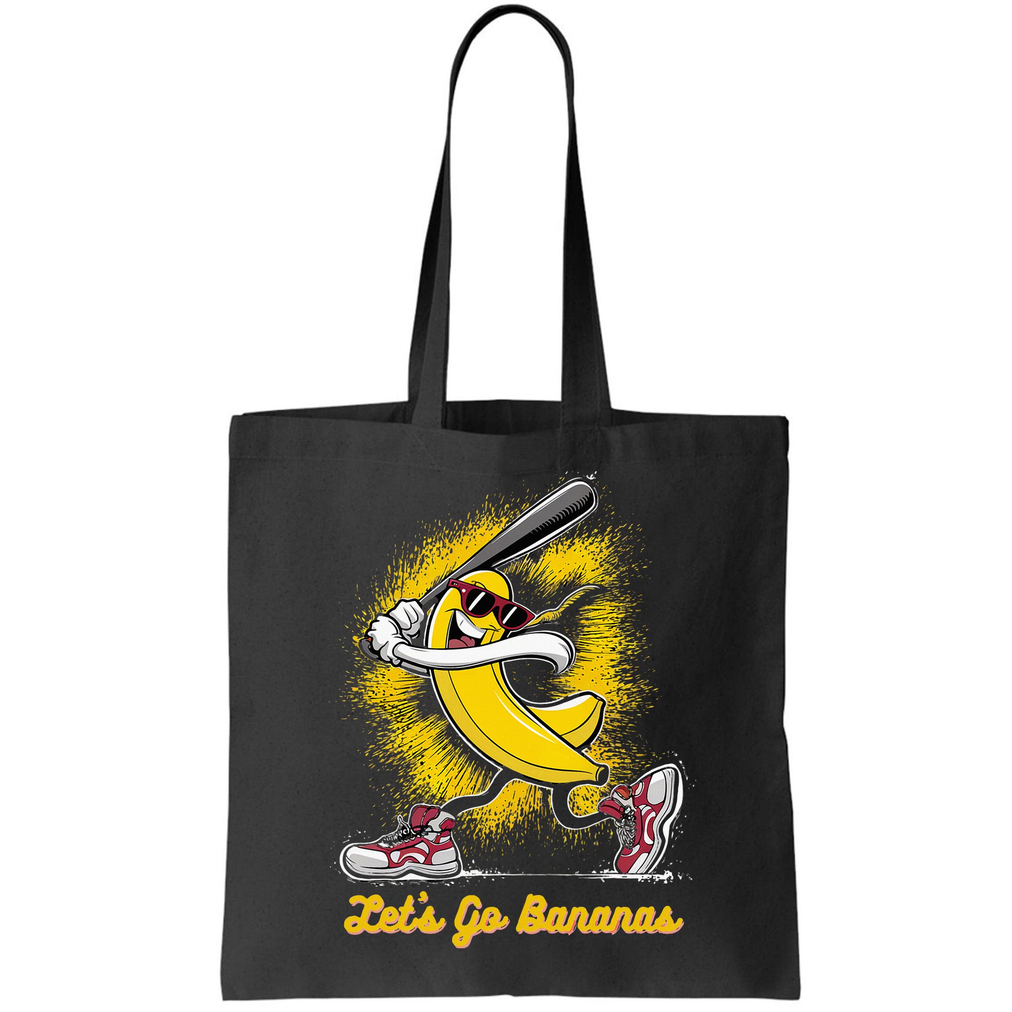 Banana Playing Baseball Fruit Love Bag