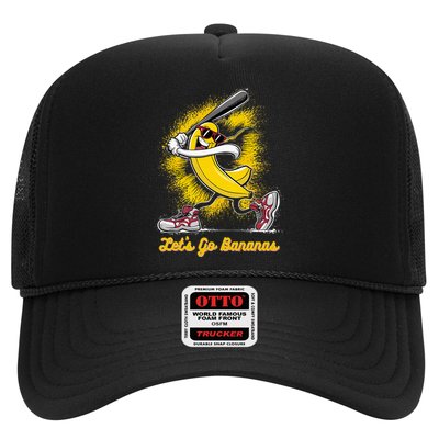 Banana Playing Baseball Fruit Love Trucker Hat