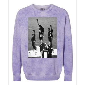 Black Power Black Fist 1968 Olympics Colorblast Crewneck Sweatshirt