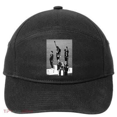 Black Power Black Fist 1968 Olympics 7-Panel Snapback Hat