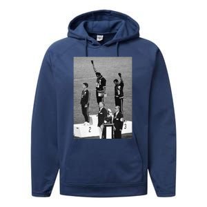 Black Power Black Fist 1968 Olympics Performance Fleece Hoodie