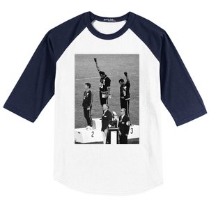 Black Power Black Fist 1968 Olympics Baseball Sleeve Shirt