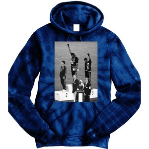 Black Power Black Fist 1968 Olympics Tie Dye Hoodie