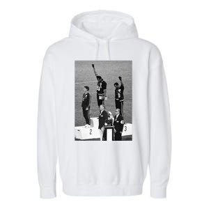 Black Power Black Fist 1968 Olympics Garment-Dyed Fleece Hoodie