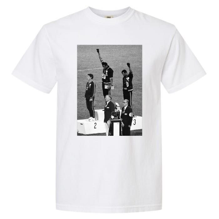 Black Power Black Fist 1968 Olympics Garment-Dyed Heavyweight T-Shirt