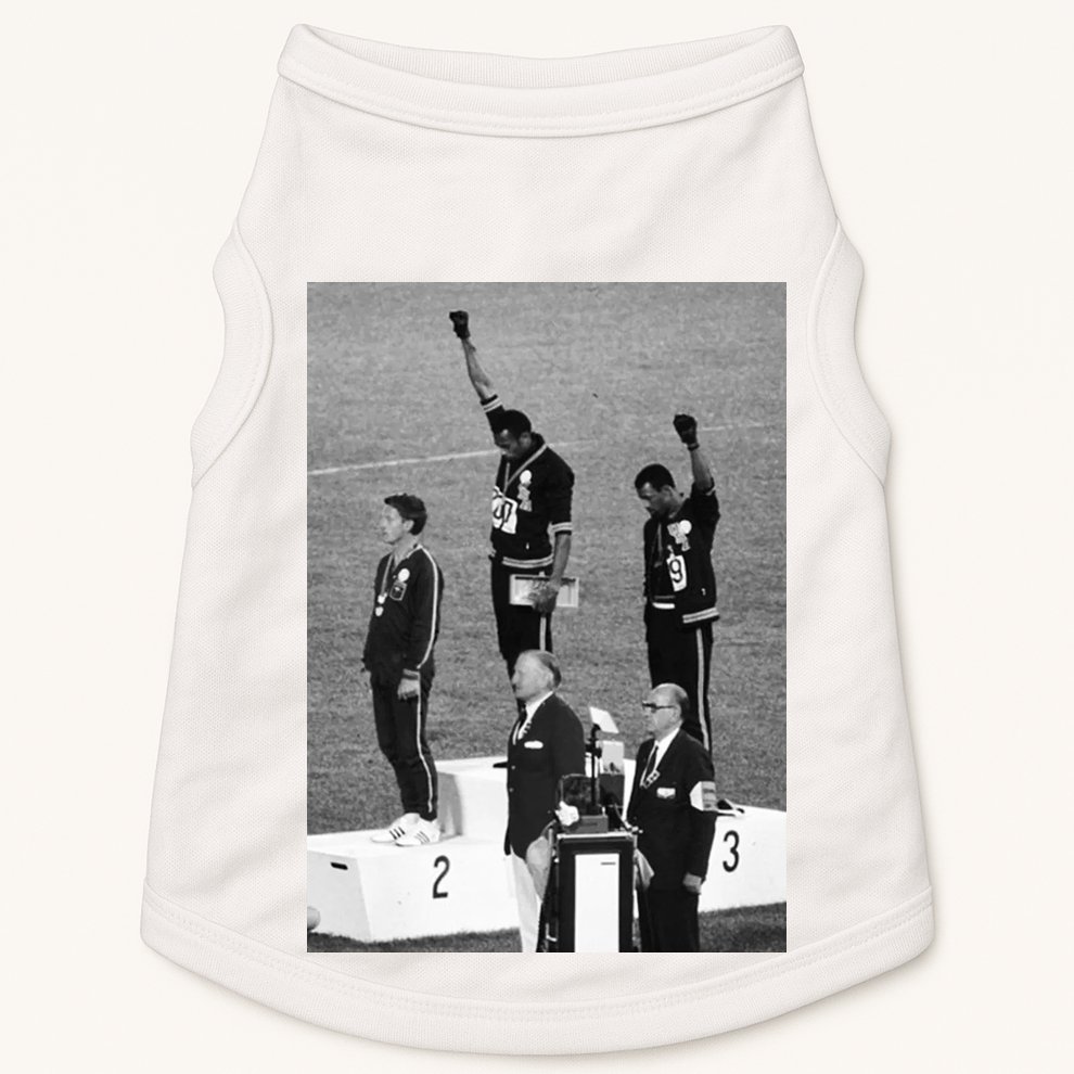 Black Power Black Fist 1968 Olympics Doggie Tank