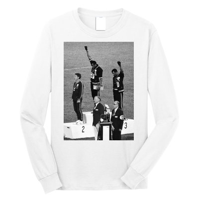 Black Power Black Fist 1968 Olympics Long Sleeve Shirt