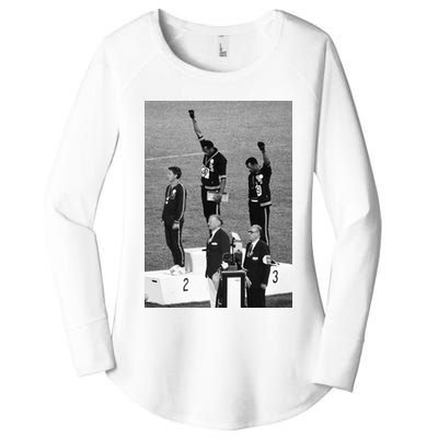 Black Power Black Fist 1968 Olympics Women's Perfect Tri Tunic Long Sleeve Shirt