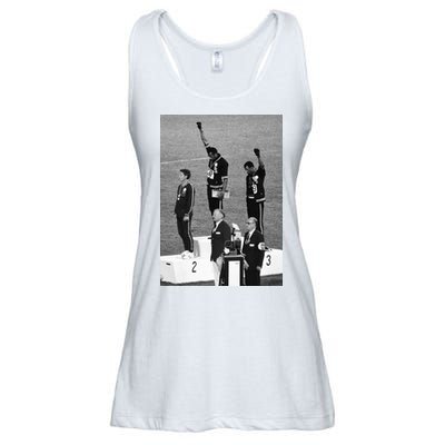 Black Power Black Fist 1968 Olympics Ladies Essential Flowy Tank