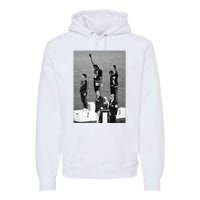 Black Power Black Fist 1968 Olympics Premium Hoodie