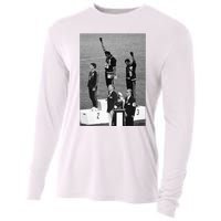 Black Power Black Fist 1968 Olympics Cooling Performance Long Sleeve Crew