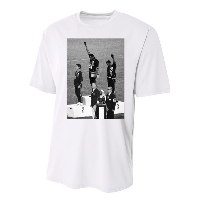 Black Power Black Fist 1968 Olympics Performance Sprint T-Shirt