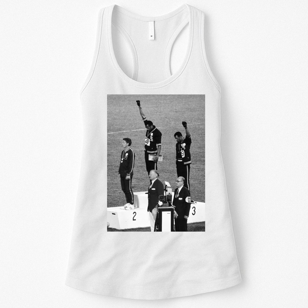 Black Power Black Fist 1968 Olympics Womens Tank Top