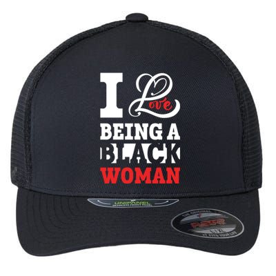 Beautiful Pride Black Gift I Love Being A Black Cool Gift Flexfit Unipanel Trucker Cap