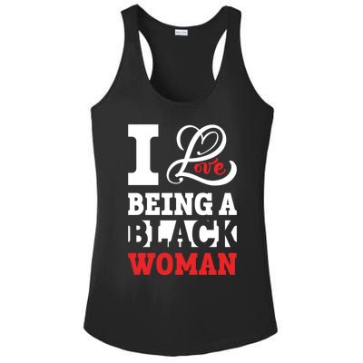 Beautiful Pride Black Gift I Love Being A Black Cool Gift Ladies PosiCharge Competitor Racerback Tank