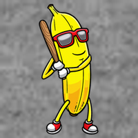 Banana Playing Baseball Fruit Lover Toddler Hoodie