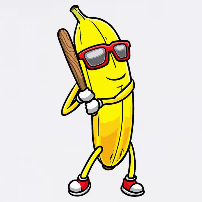 Banana Playing Baseball Fruit Lover Baby Bodysuit