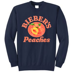 Bieber's Peaches Belieber JB Lover Tall Sweatshirt