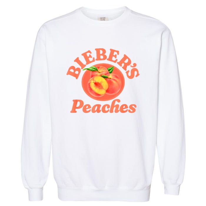 Bieber's Peaches Belieber JB Lover Garment-Dyed Sweatshirt