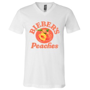 Bieber's Peaches Belieber JB Lover V-Neck T-Shirt