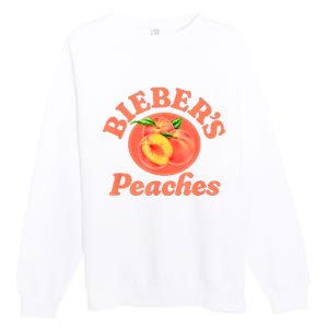 Bieber's Peaches Belieber JB Lover Premium Crewneck Sweatshirt