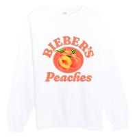 Bieber's Peaches Belieber JB Lover Premium Crewneck Sweatshirt