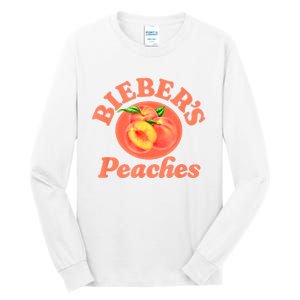 Bieber's Peaches Belieber JB Lover Tall Long Sleeve T-Shirt