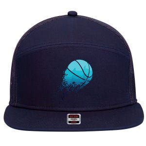 Basketball Player Bball Coach Fan Baller Sports 7 Panel Mesh Trucker Snapback Hat