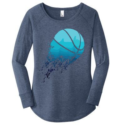 Basketball Player Bball Coach Fan Baller Sports Women's Perfect Tri Tunic Long Sleeve Shirt