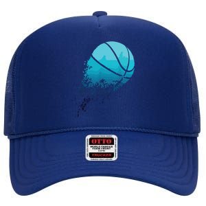 Basketball Player Bball Coach Fan Baller Sports High Crown Mesh Back Trucker Hat