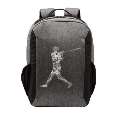 Baseball Player Batter Kids Men Vector Backpack