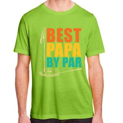 Best Papa By Par For Golfers Gift Adult ChromaSoft Performance T-Shirt