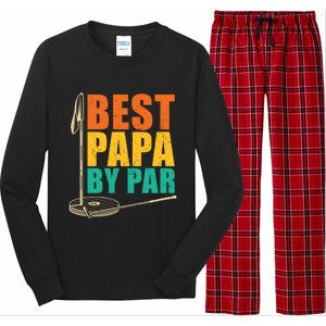 Best Papa By Par For Golfers Gift Long Sleeve Pajama Set