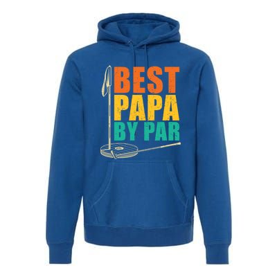 Best Papa By Par For Golfers Gift Premium Hoodie